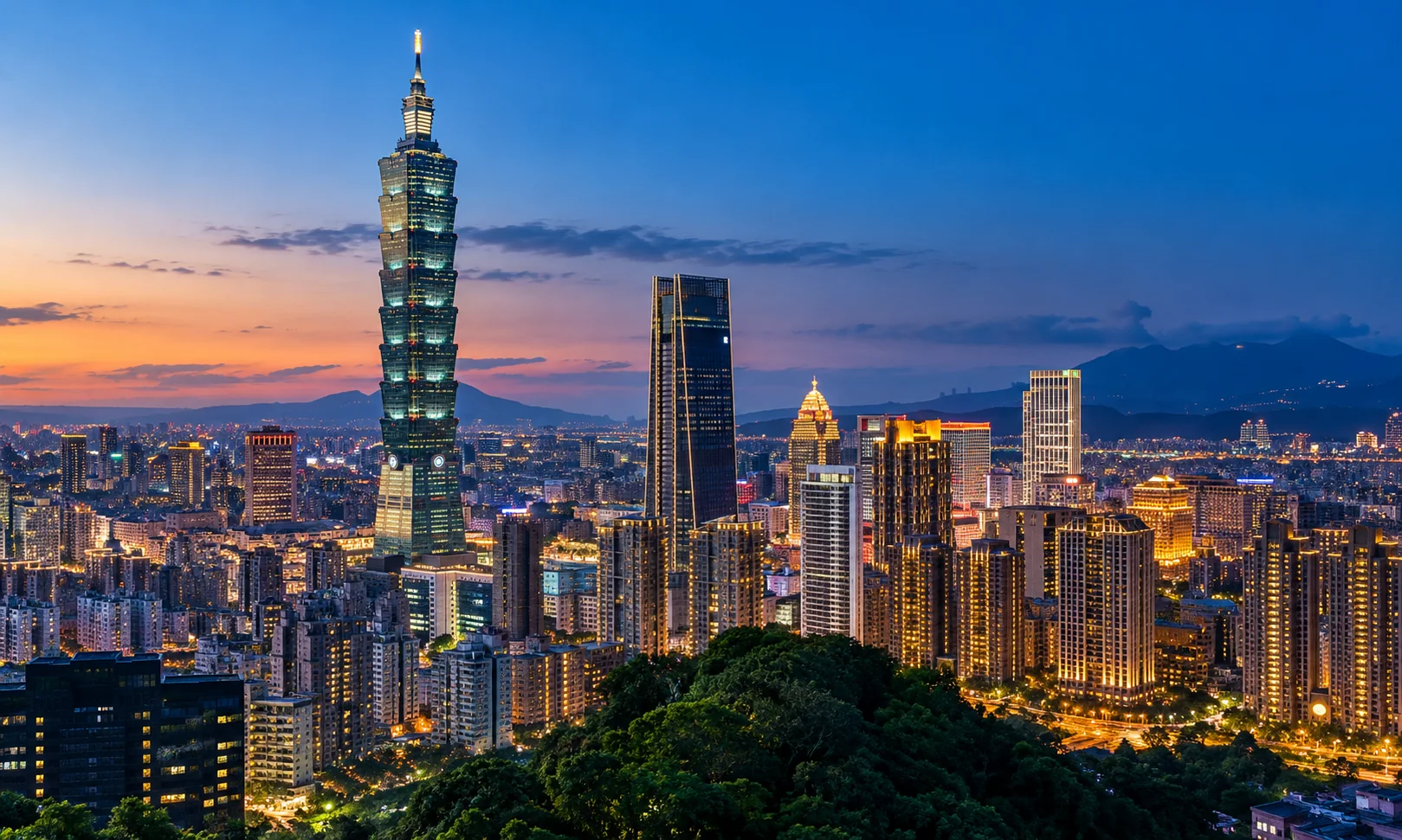 Taipei skyline